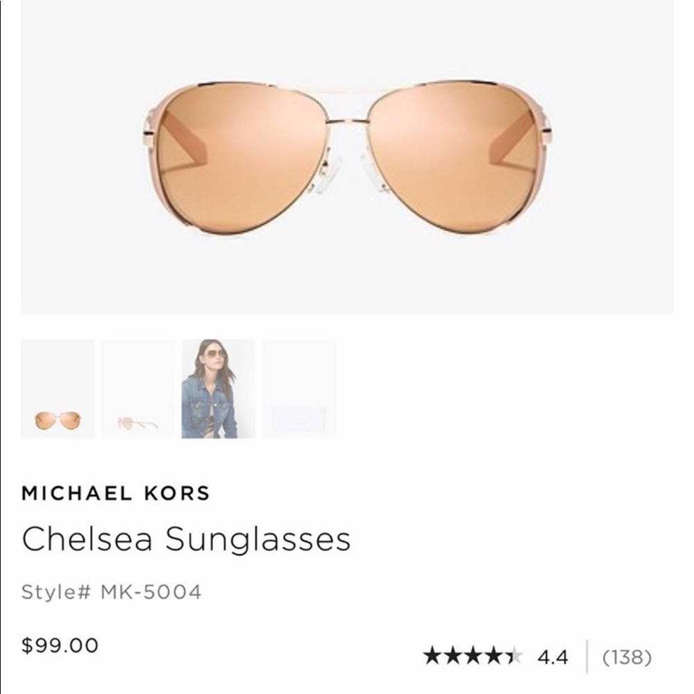 Michael Kors Rose Gold aviators